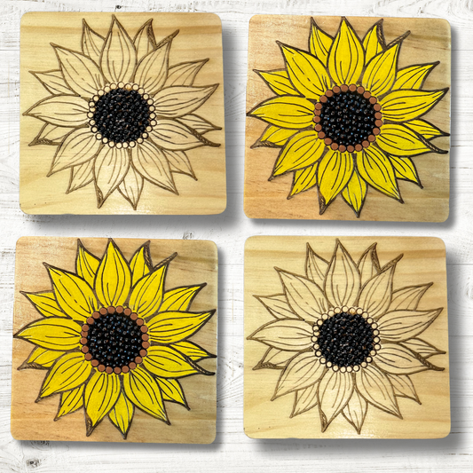 Sunflower Coasters
