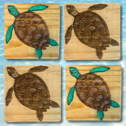 Sea Turtle Coasters