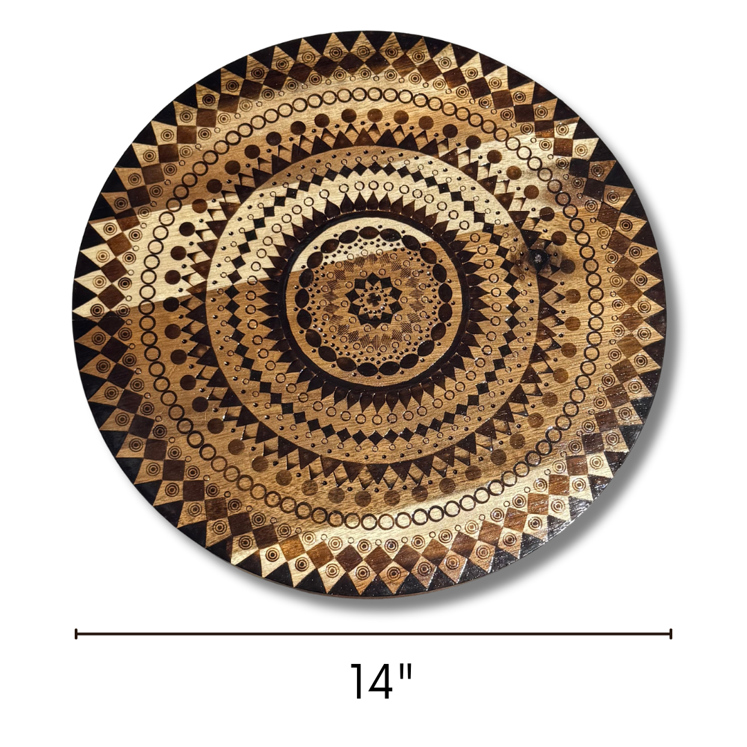 14" Mandala Lazy Susan (Food Safe)