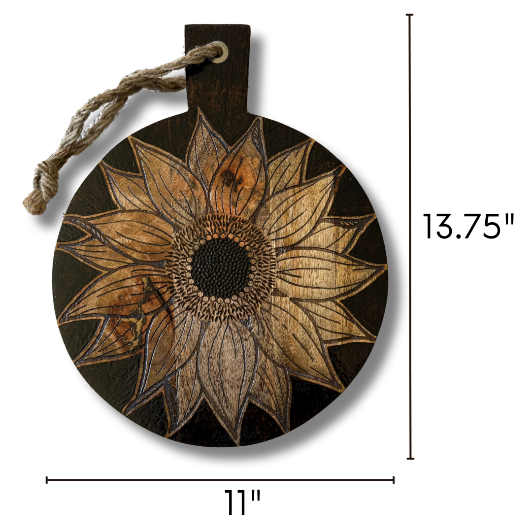 Sunflower Charcuterie & Cutting Board (Food Safe)