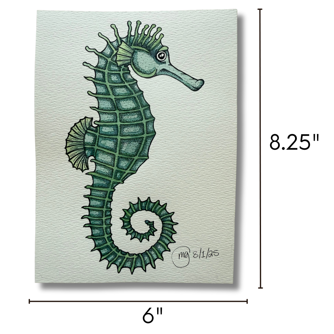 Seahorse Watercolor