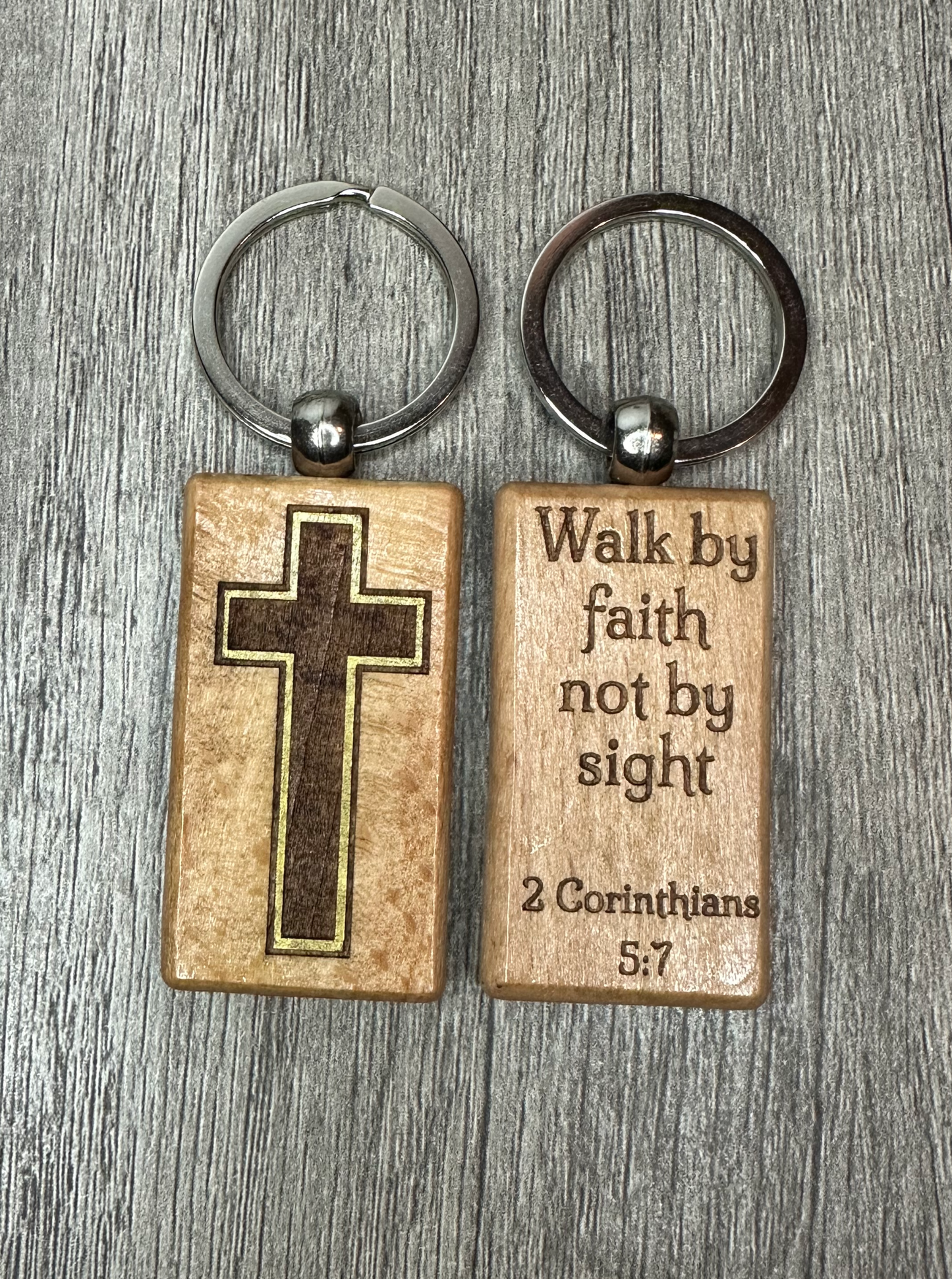 Gold Cross Keychain
