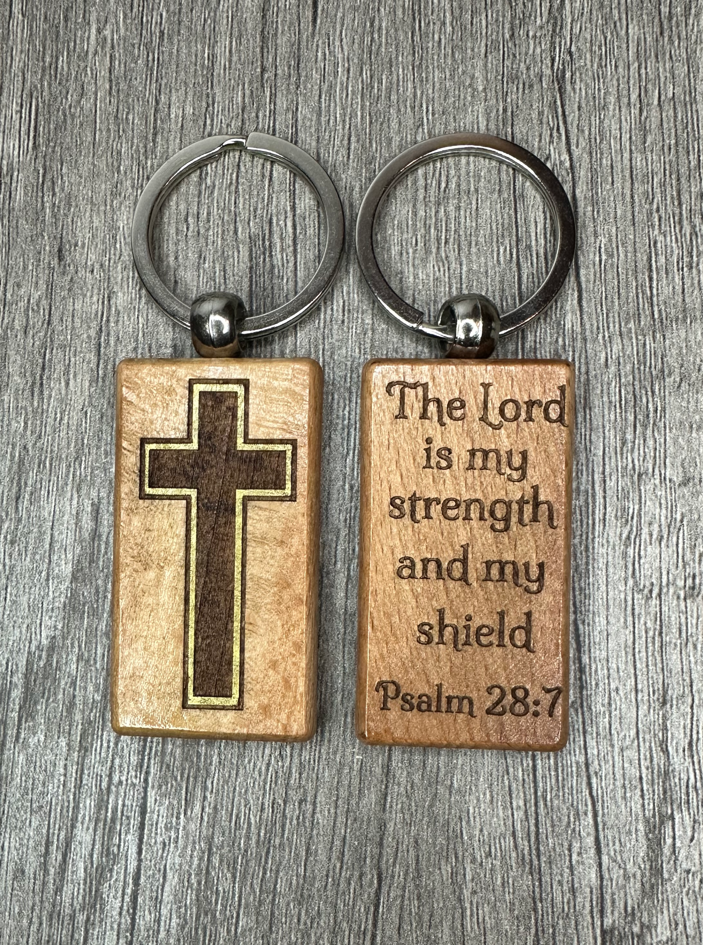 Gold Cross Keychain