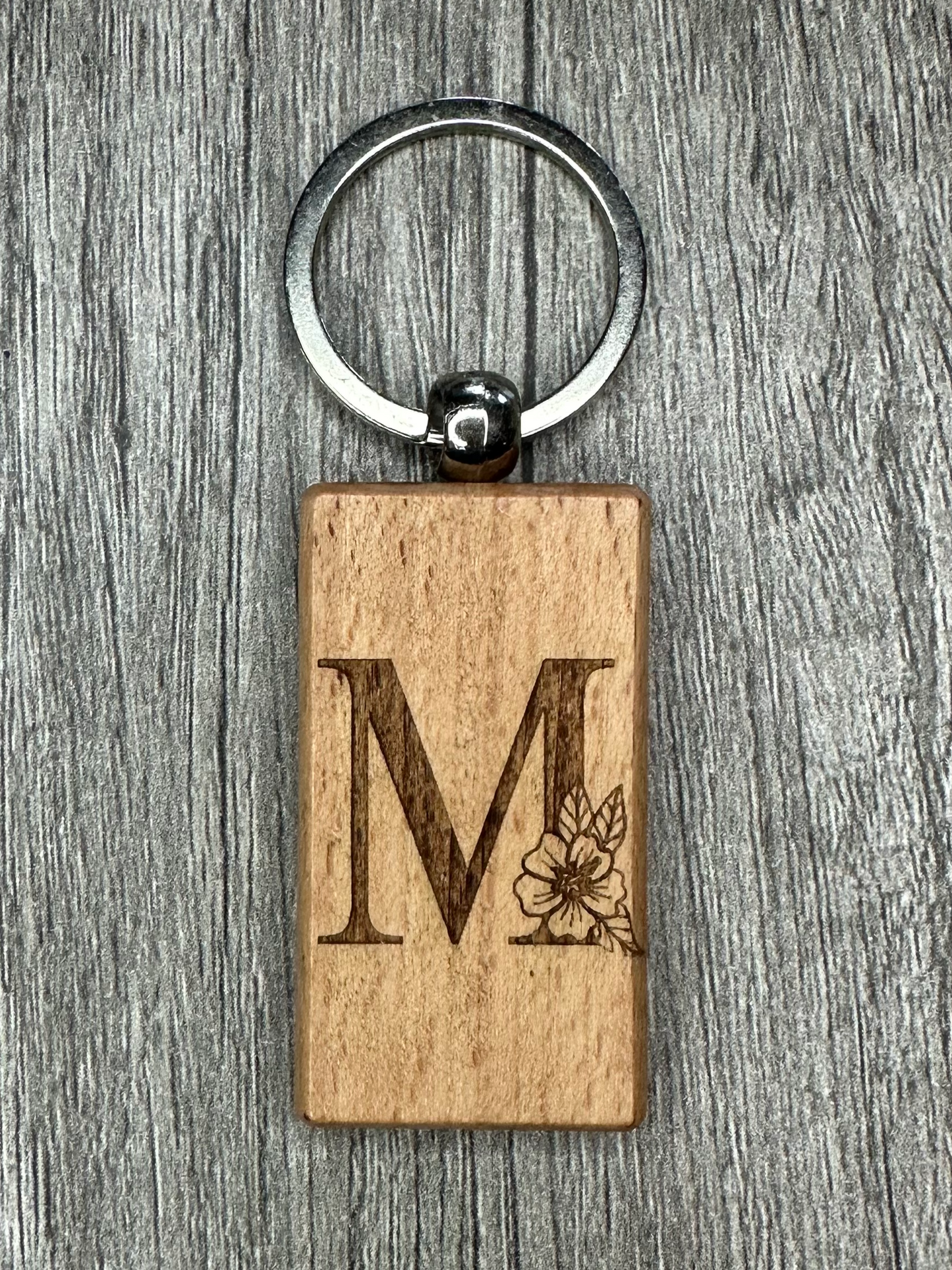 Flower Alphabet Keychain Collection