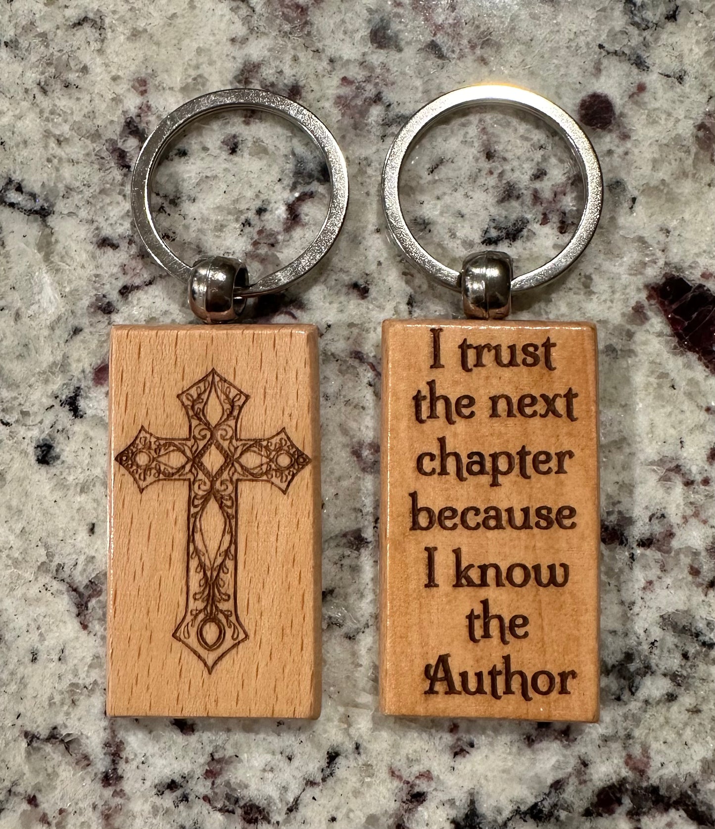 Victorian Revival Cross Keychain