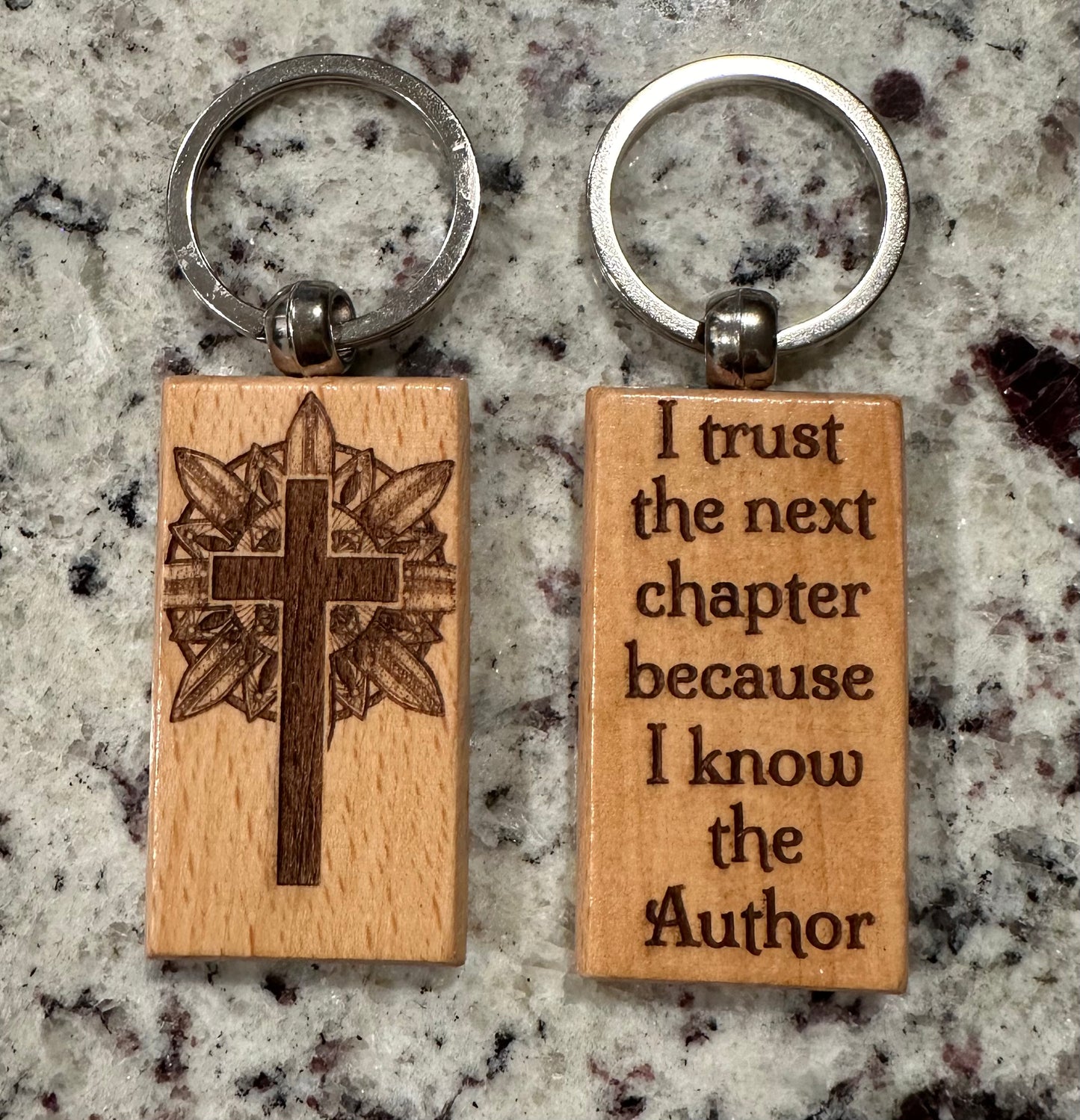 Shining Glory Cross Keychain