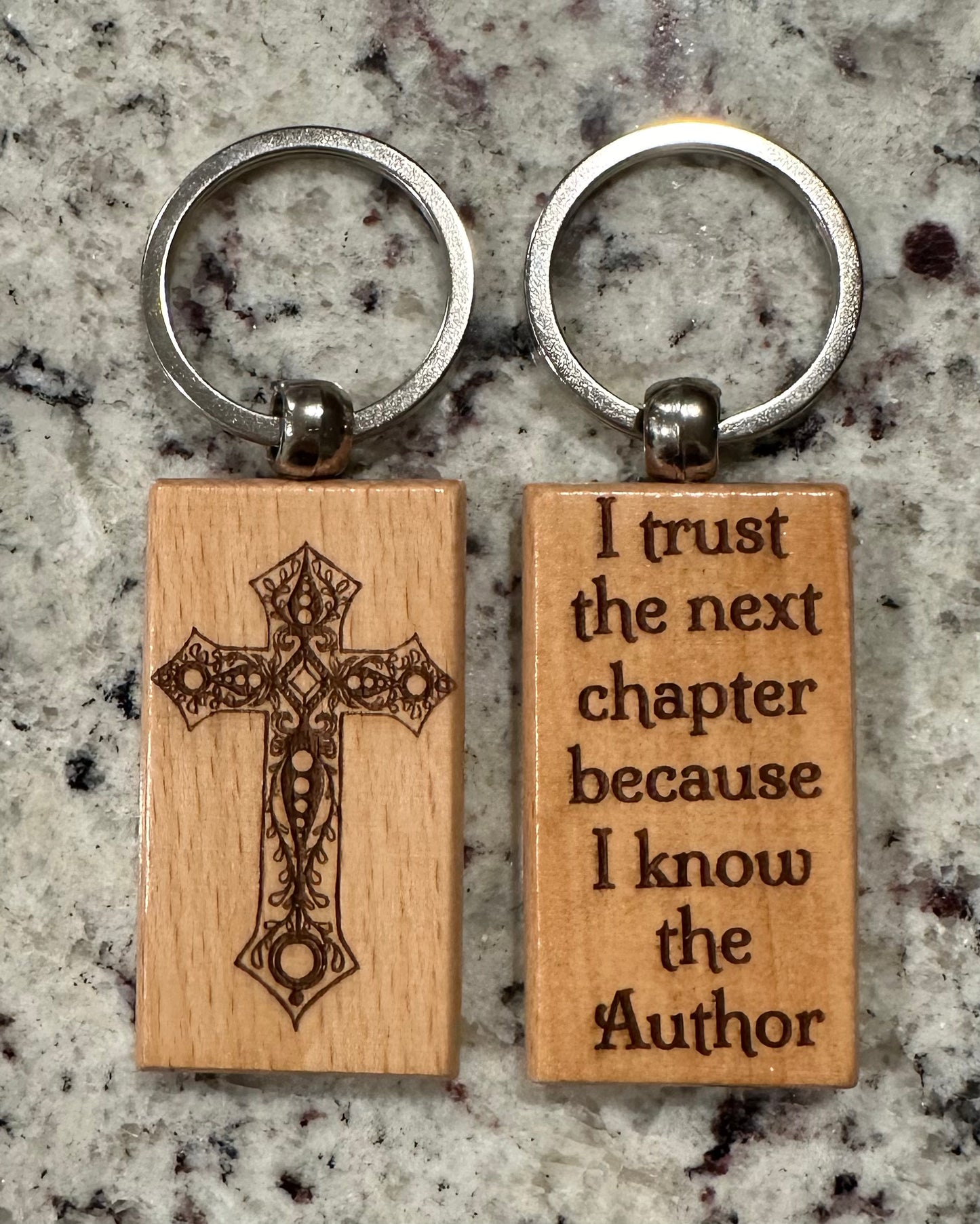 Ornate Cross Keychain