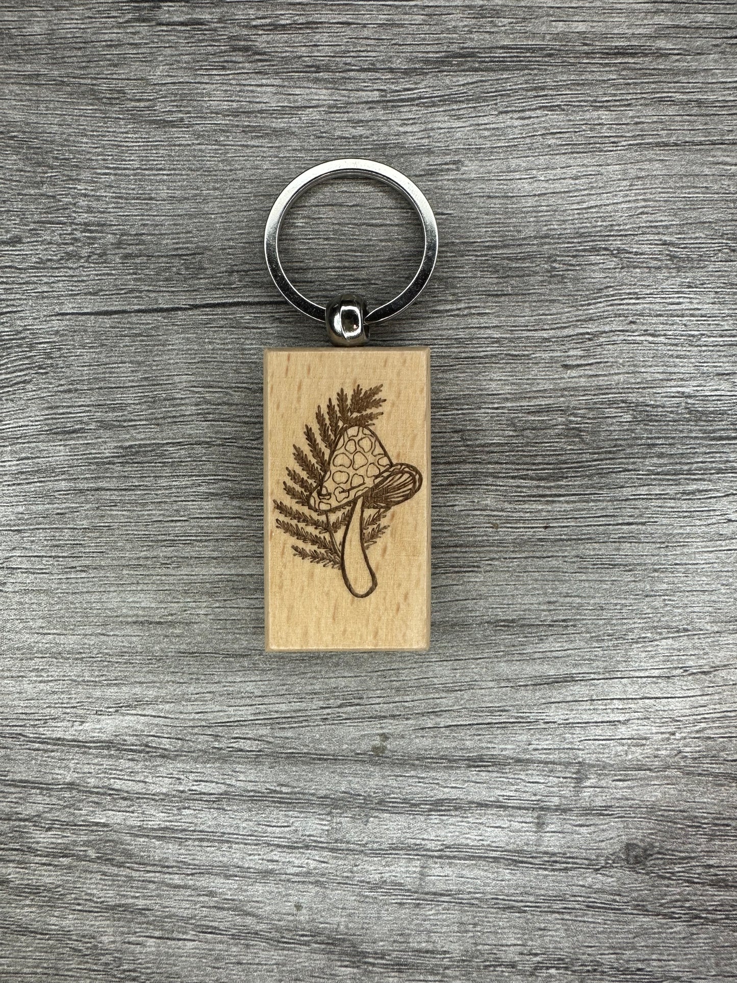 Mushroom & Fern Keychain Collection