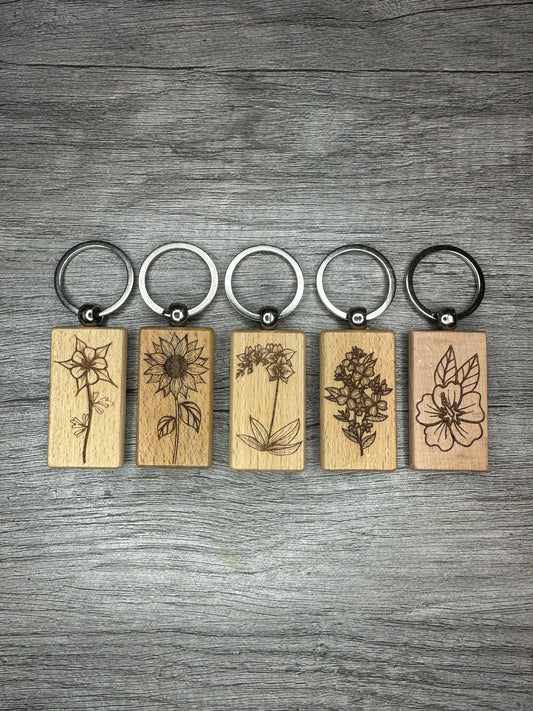 Floral Keychain Collection