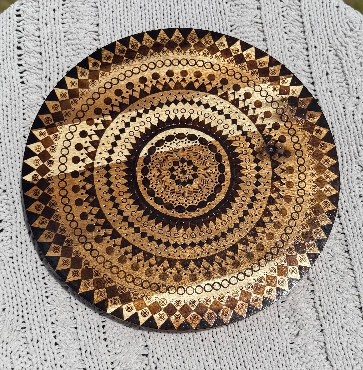 14" Mandala Lazy Susan (Food Safe)
