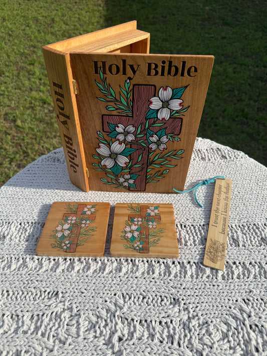 Gift Set: Dogwood Blossom Bible Box