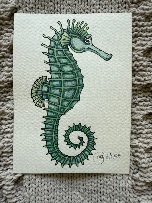 Seahorse Watercolor