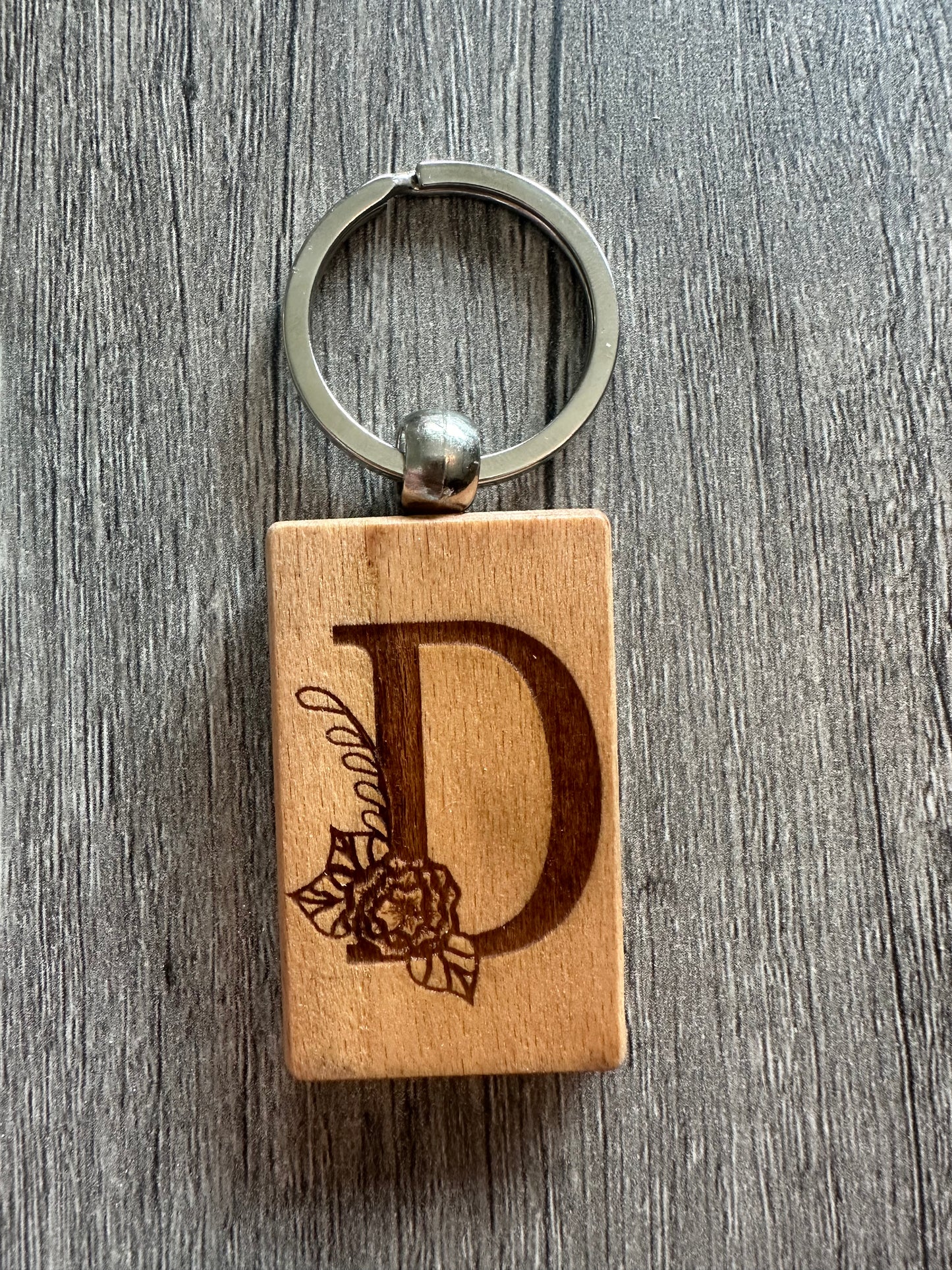 Flower Alphabet Keychain Collection