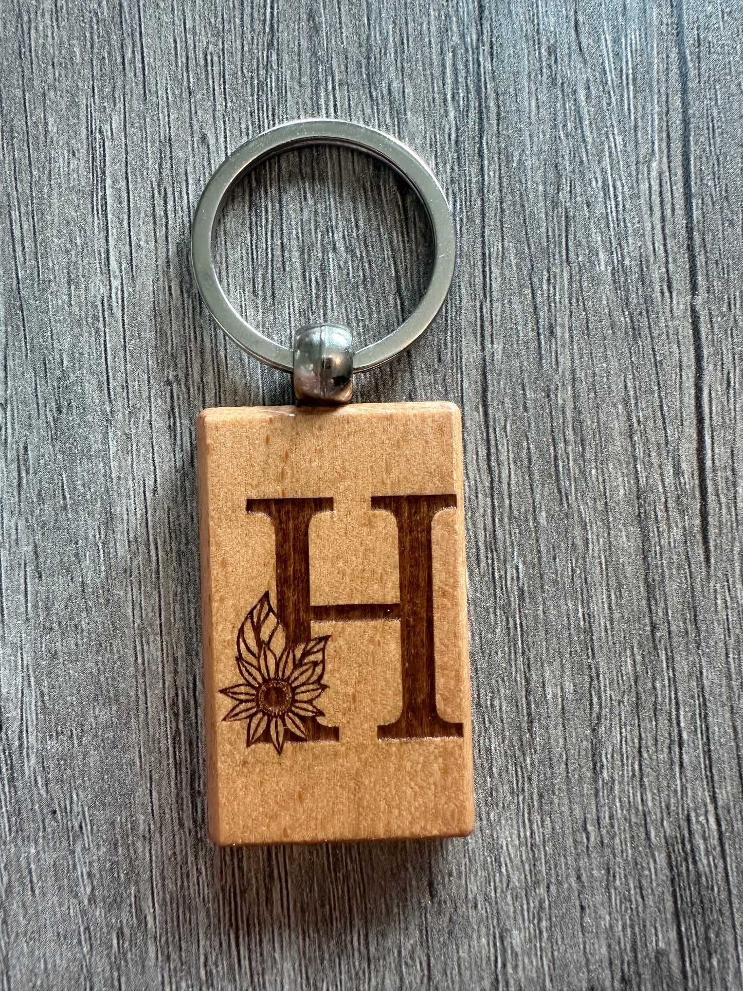 Flower Alphabet Keychain Collection