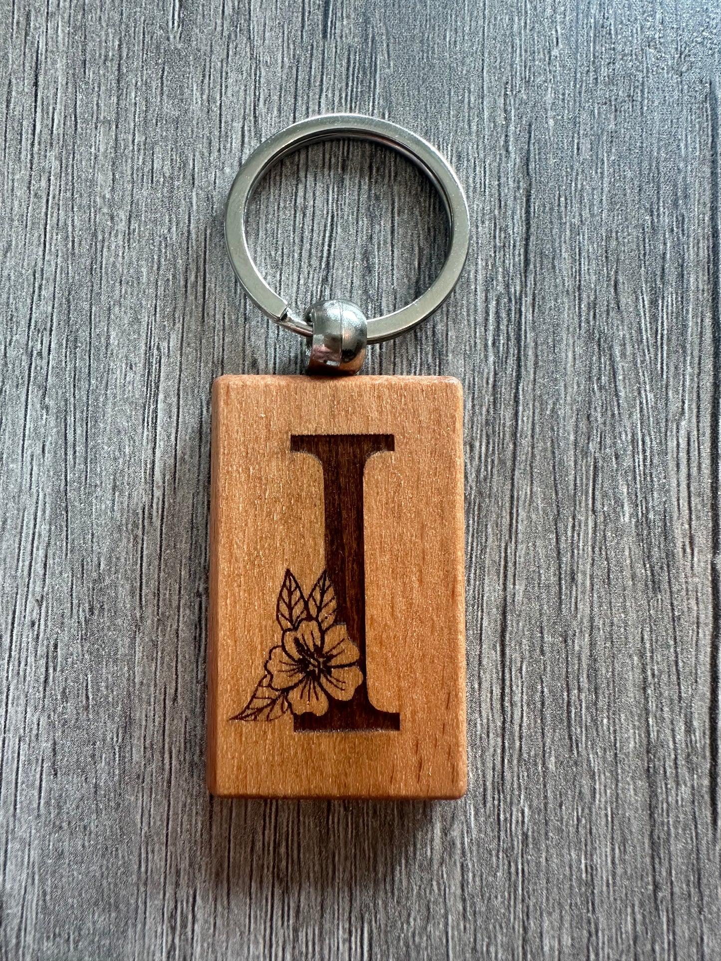 Flower Alphabet Keychain Collection