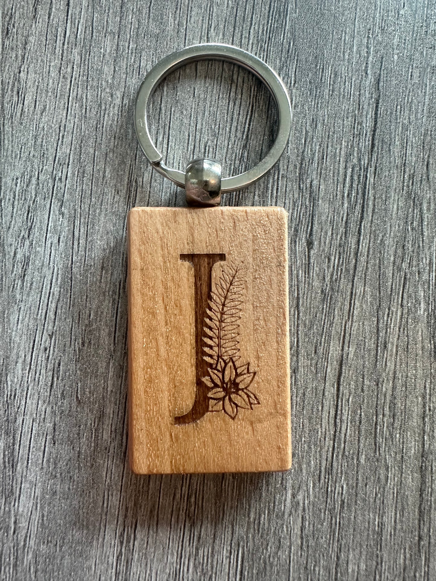 Flower Alphabet Keychain Collection