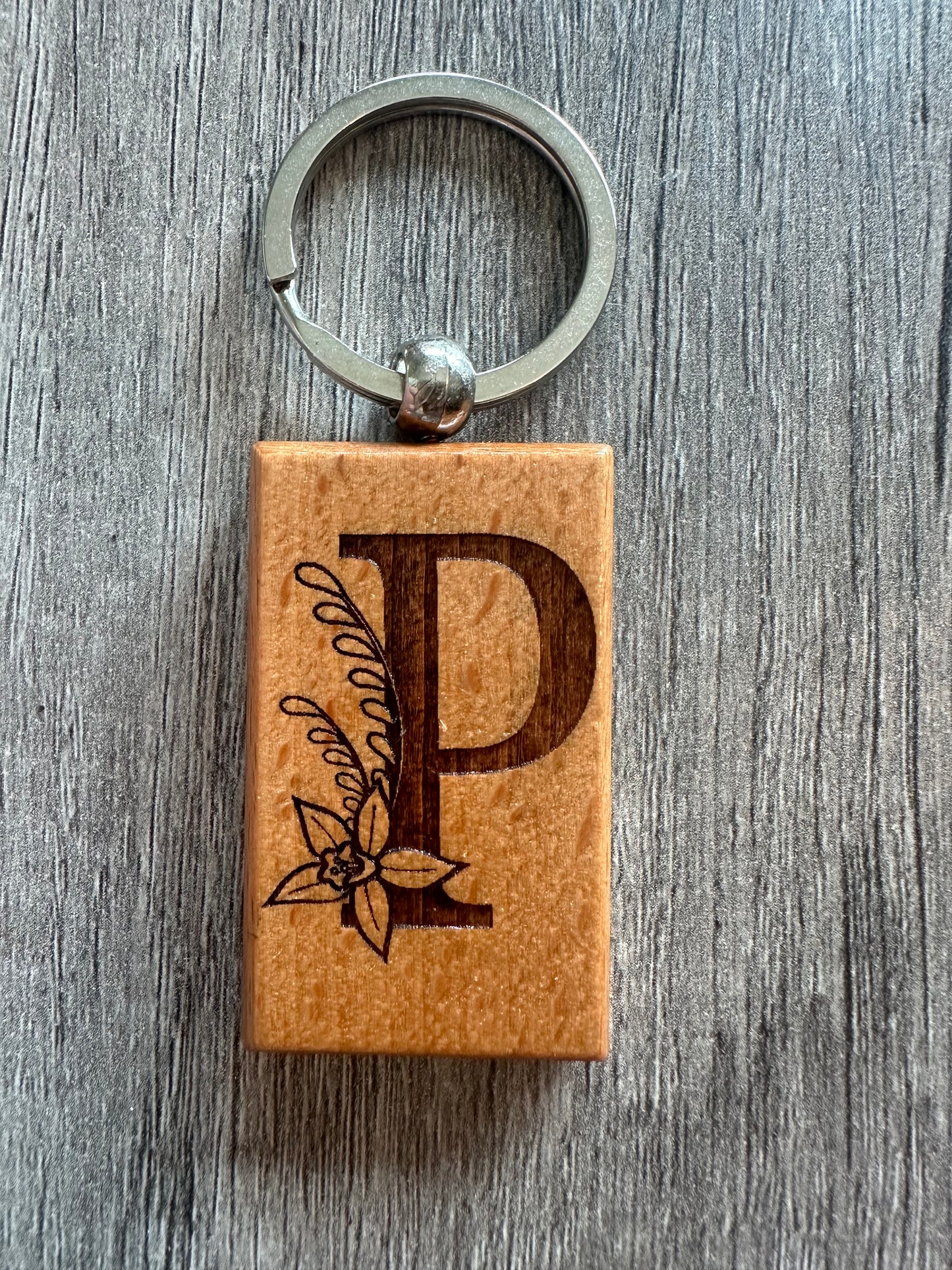 Flower Alphabet Keychain Collection