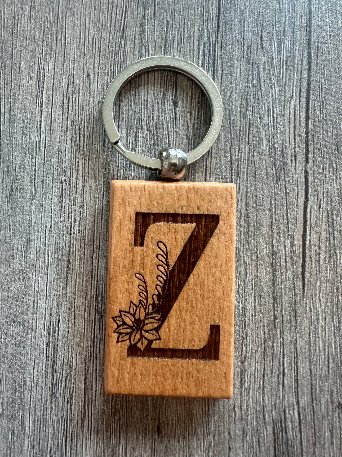 Flower Alphabet Keychain Collection