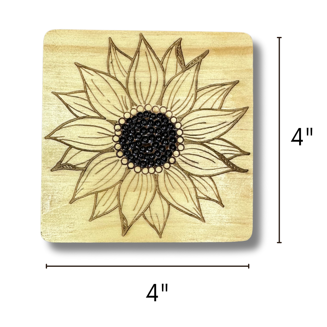 Sunflower Coaster Set