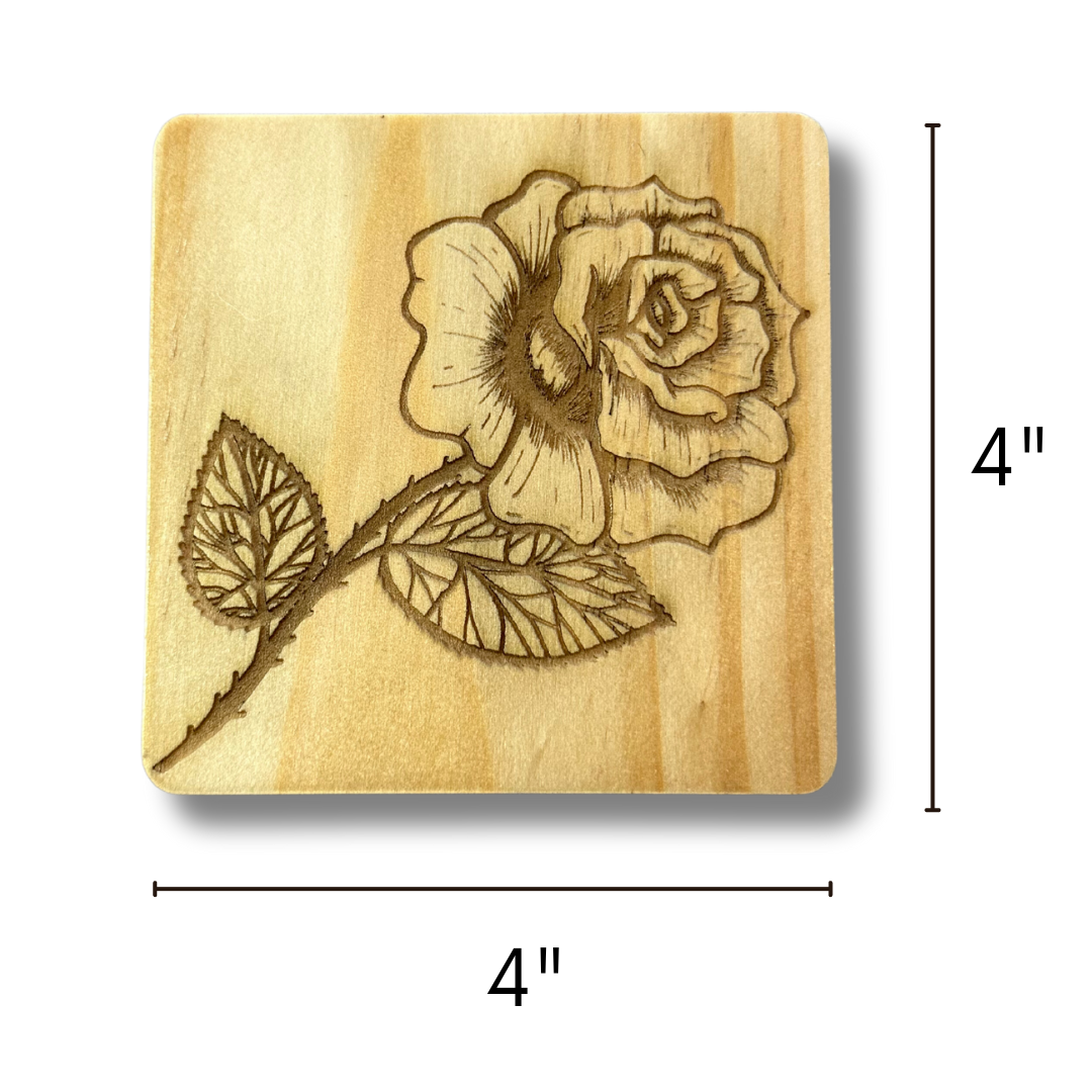 Rose Coaster Set