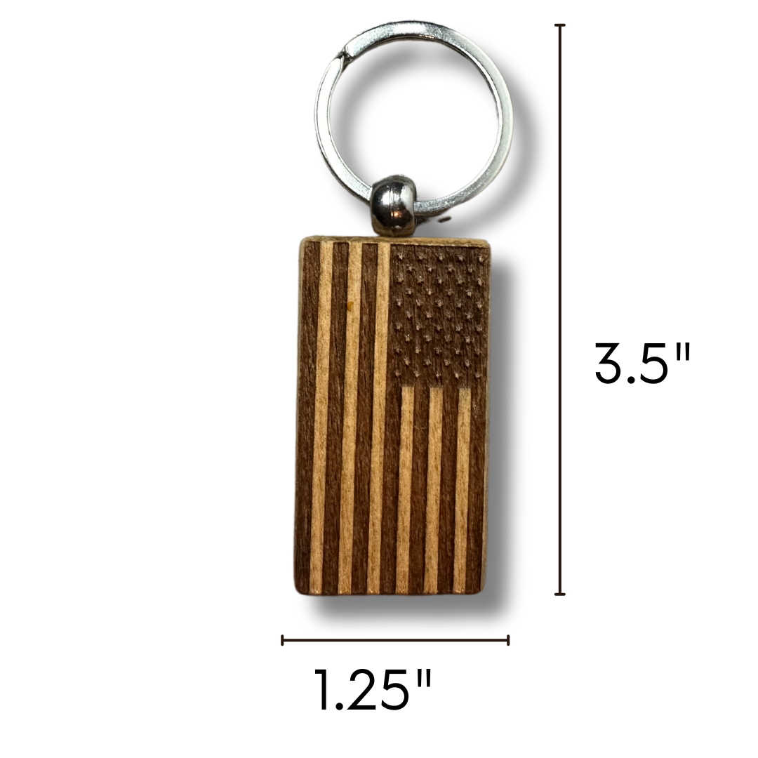 American Flag Keychain