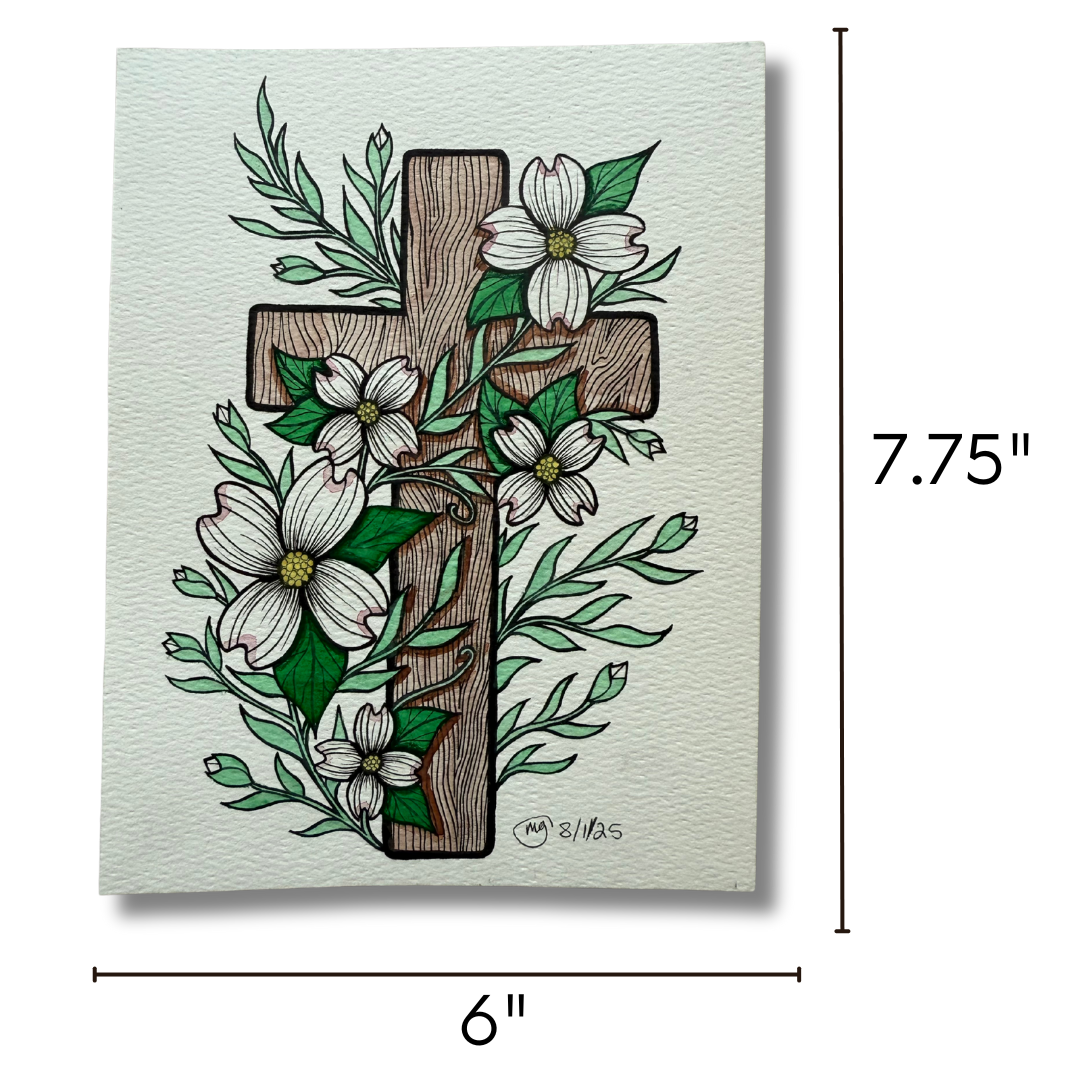 Dogwood Blossom Watercolor