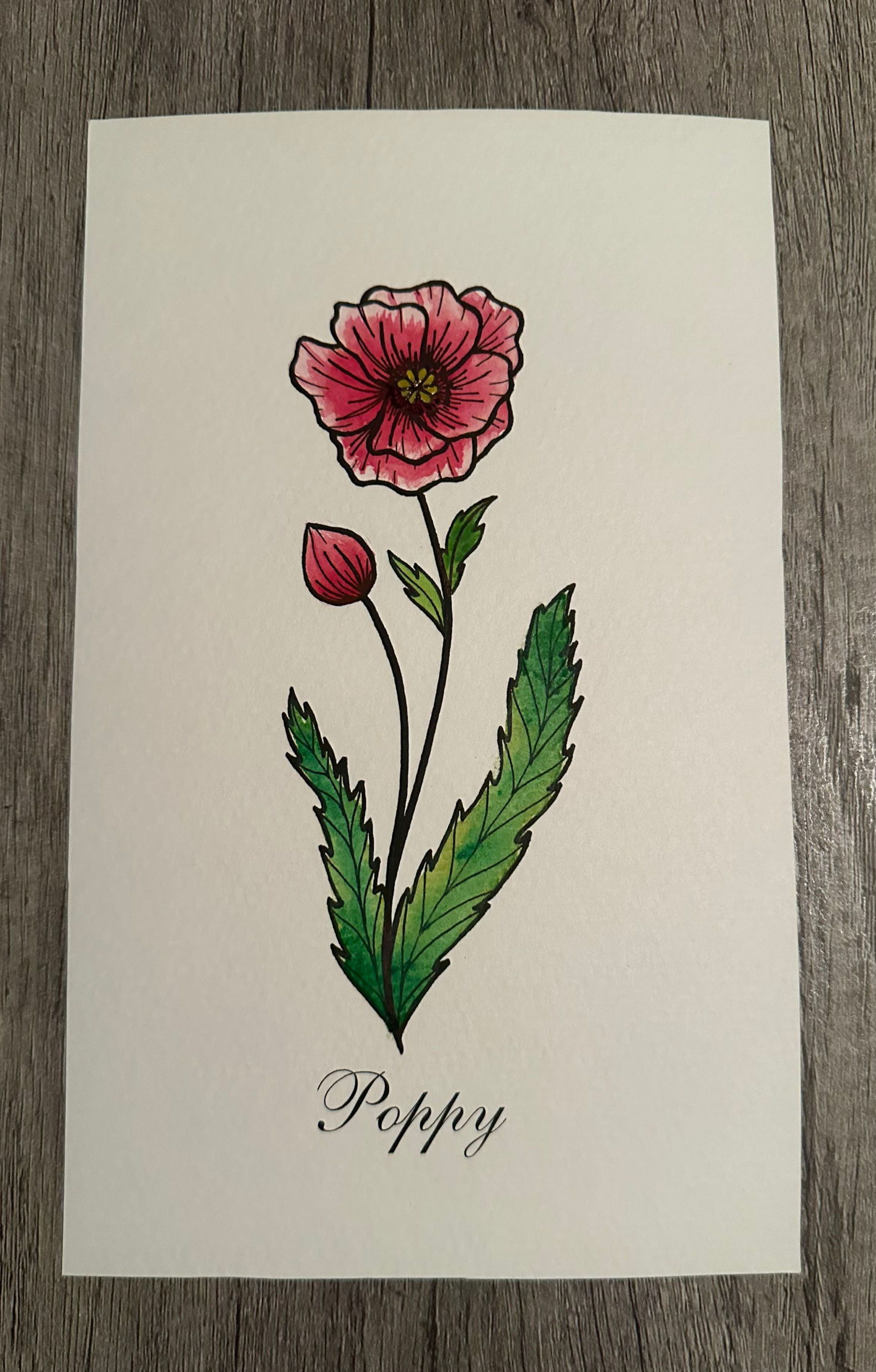 Birth Flower Watercolor Paintings