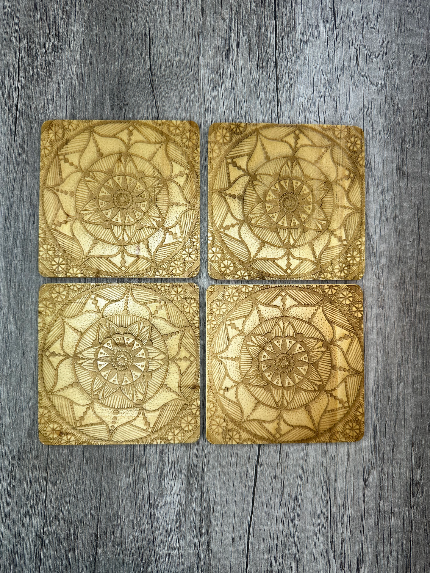 Mandala Coaster Set