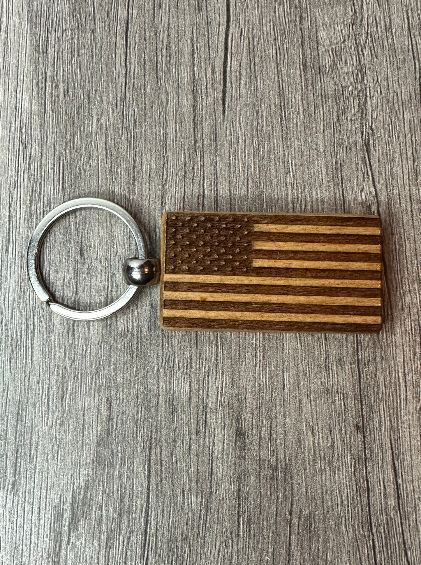 American Flag Keychain