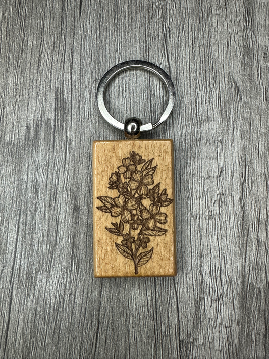 Dogwood Blossoms Keychain