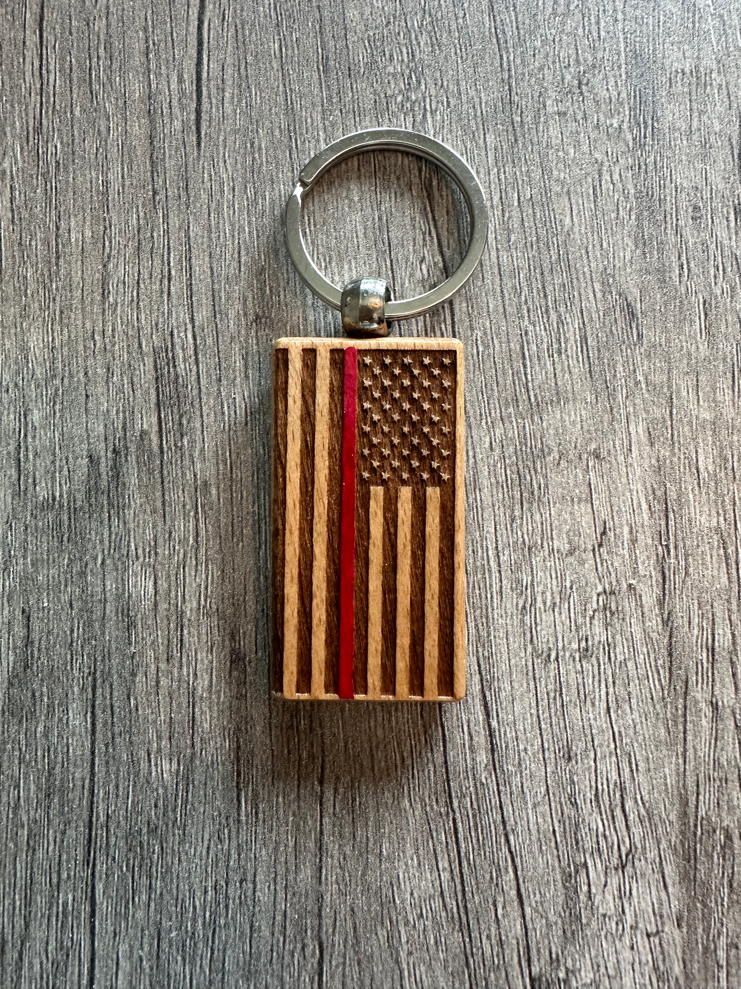 American Flag Keychain