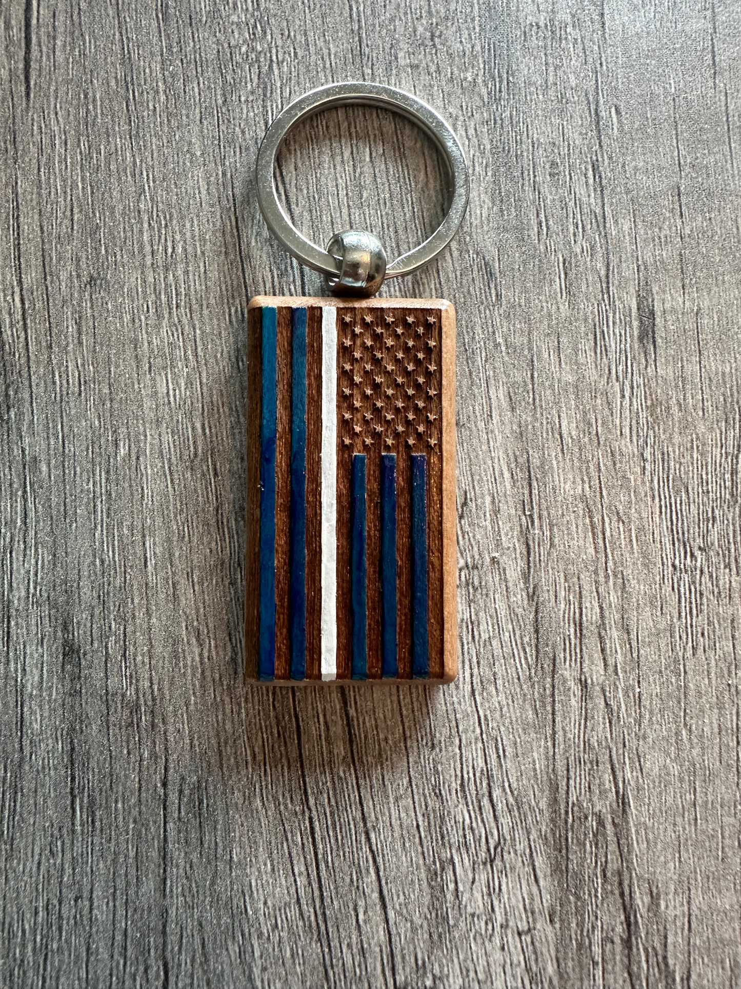 American Flag Keychain