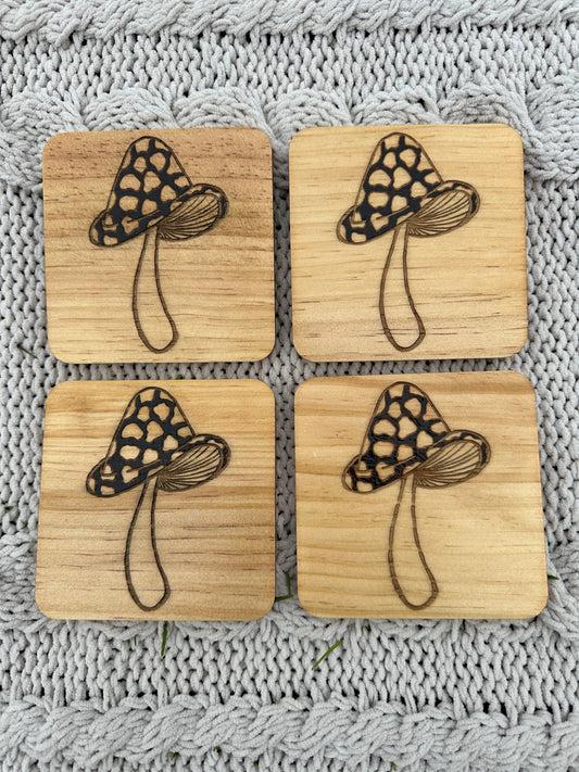 Mushroom Coaster Set