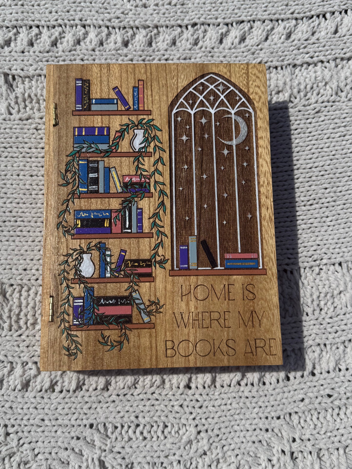Moonlit Library Book Box