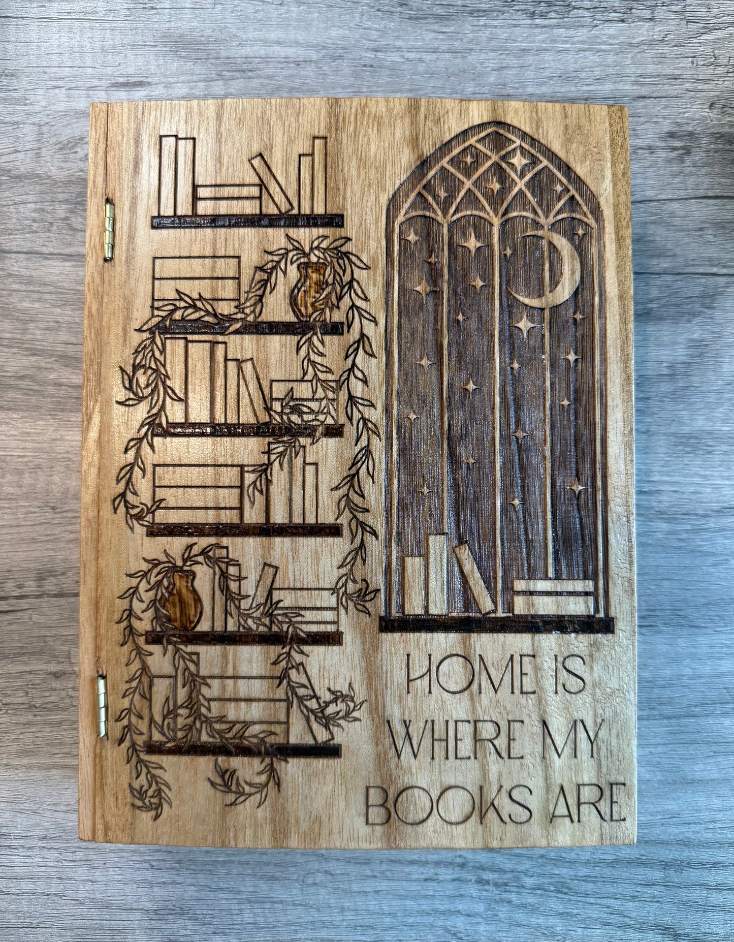 Moonlit Library Book Box