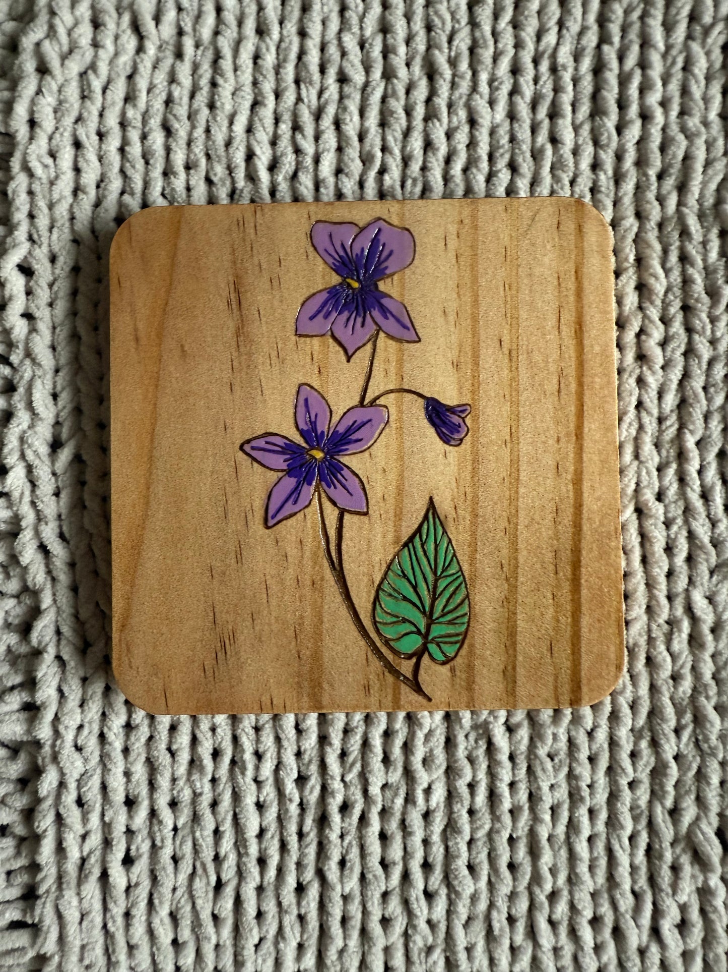Birth Flower Coasters: Color