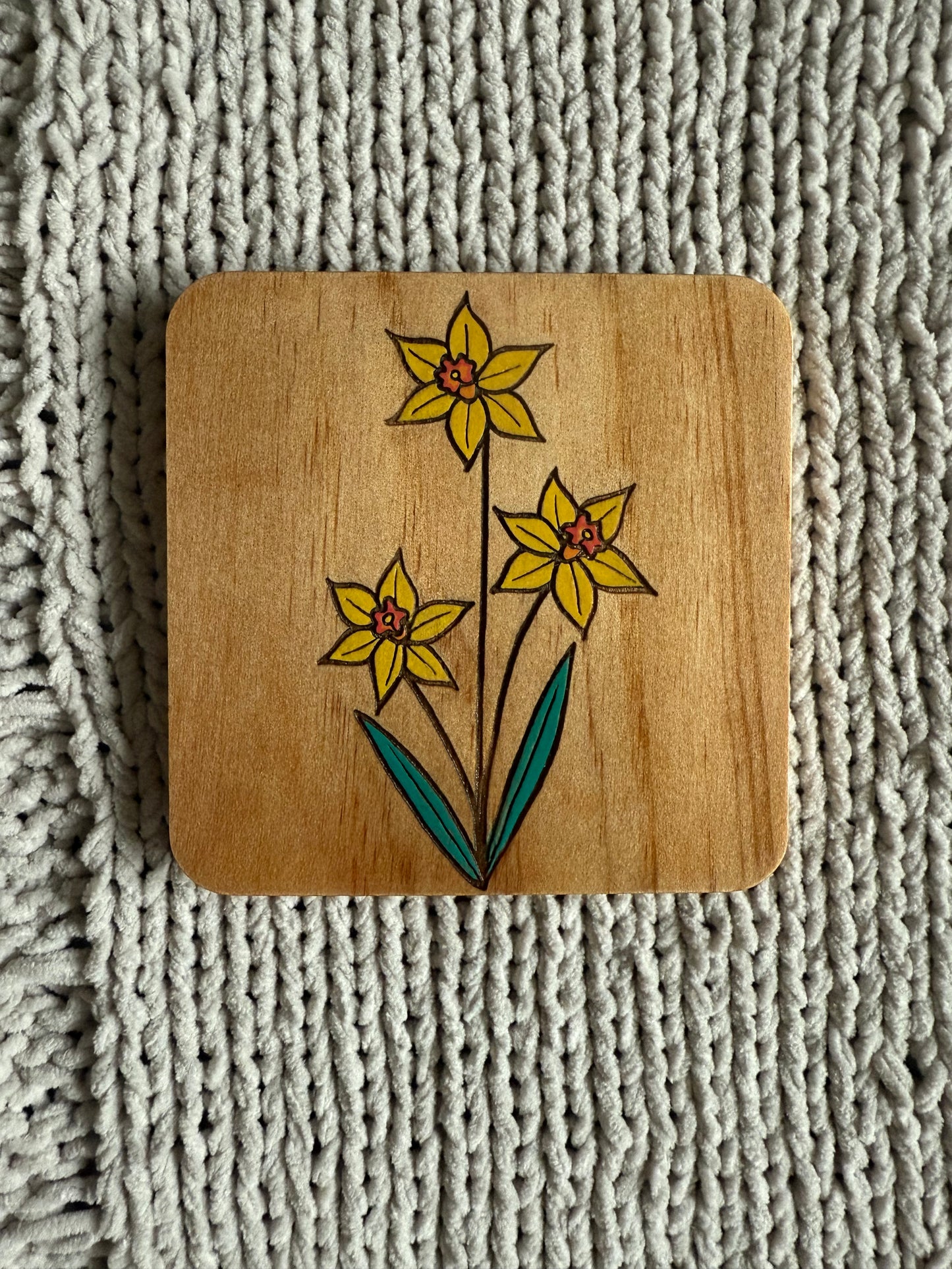 Birth Flower Coasters: Color