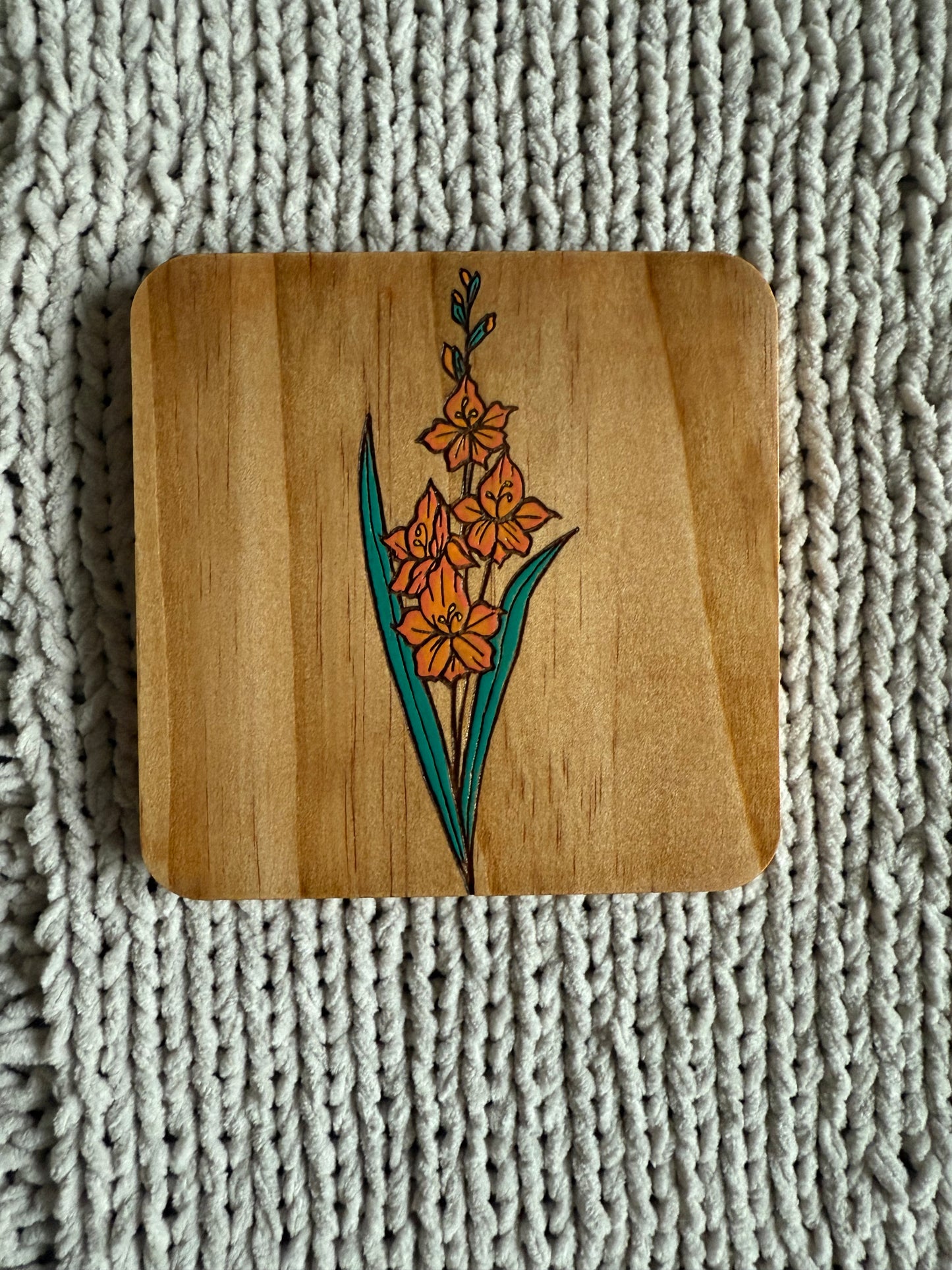 Birth Flower Coasters: Color