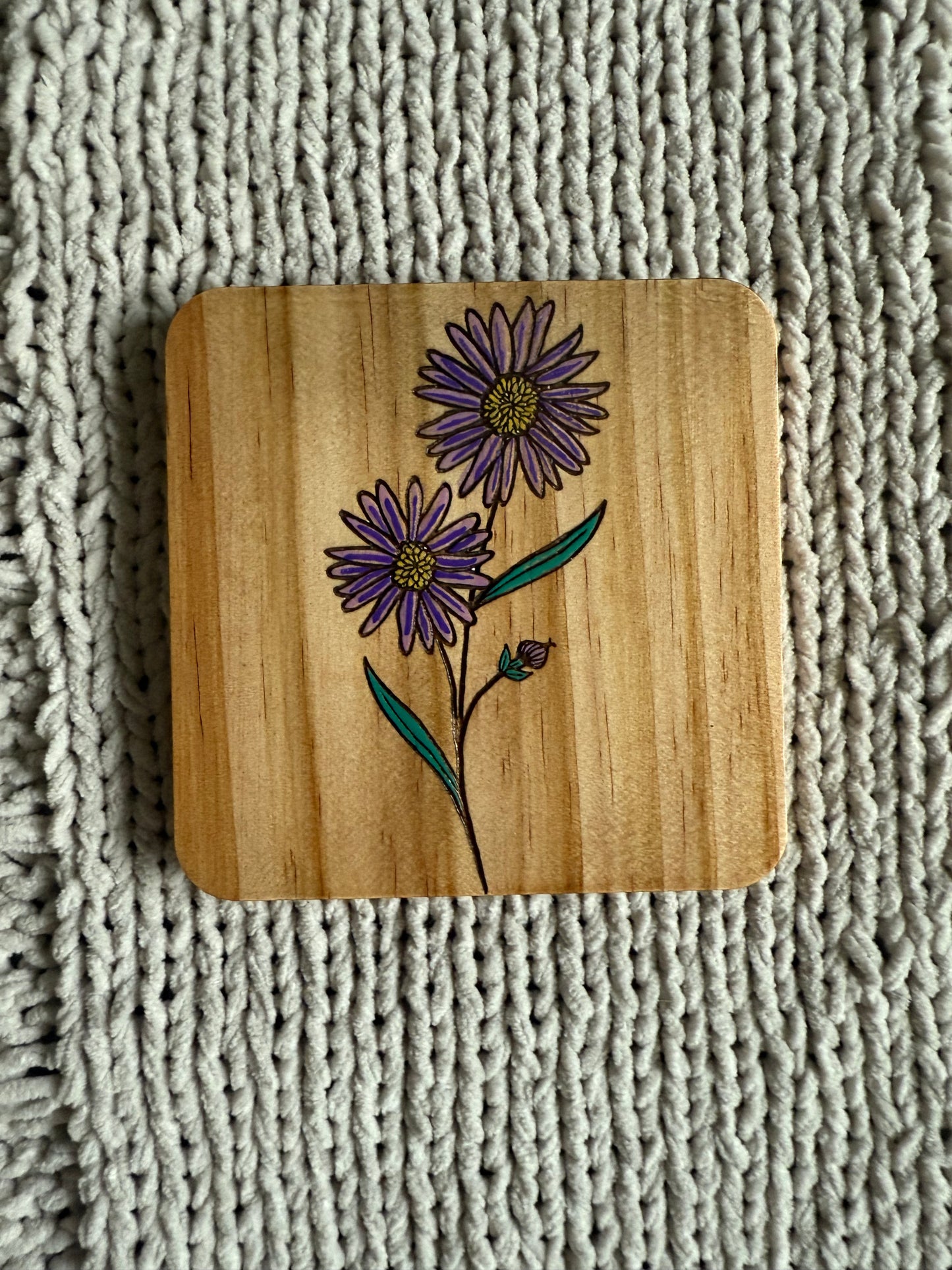 Birth Flower Coasters: Color