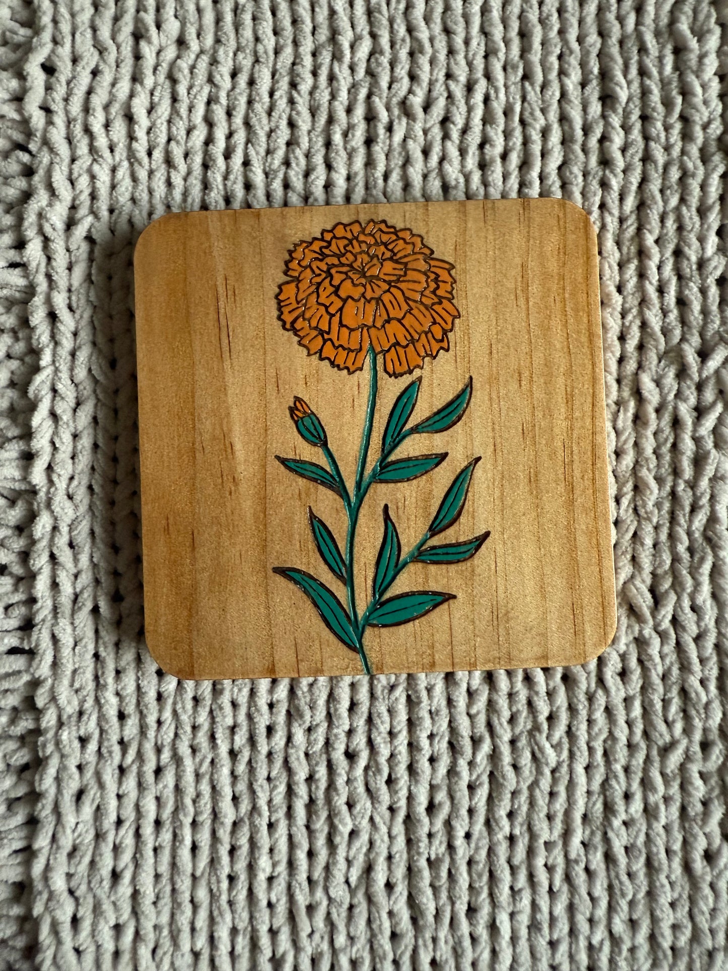 Birth Flower Coasters: Color