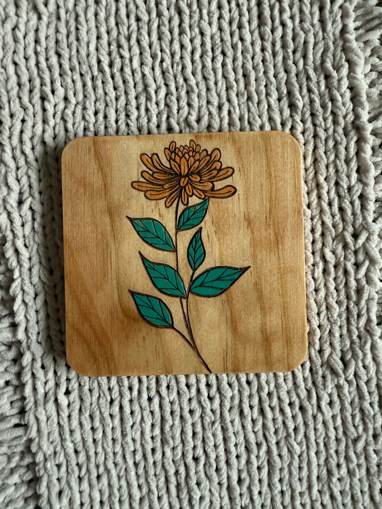 Birth Flower Coasters: Color