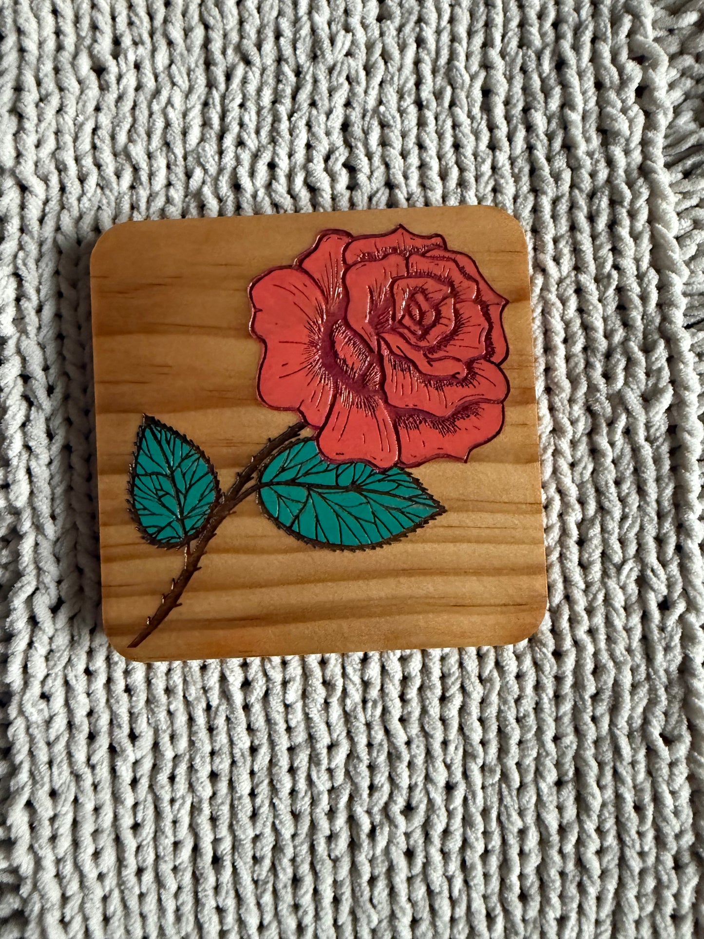 Rose Coasters