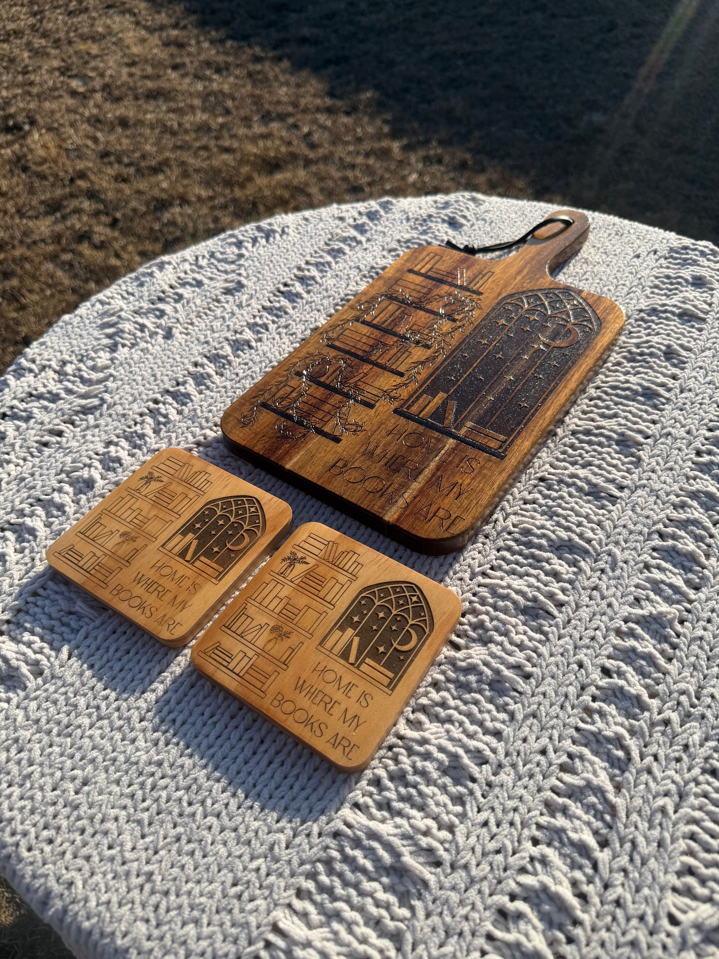 Moonlit Library Board (Food Safe)