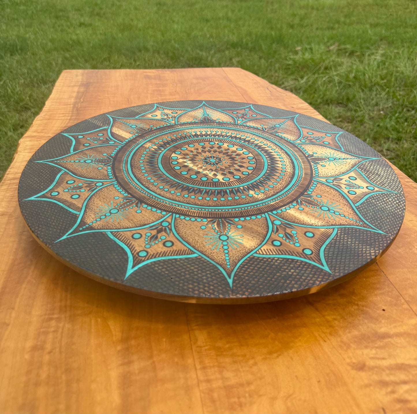 Caribbean Blue Lazy Susan (Food Safe)