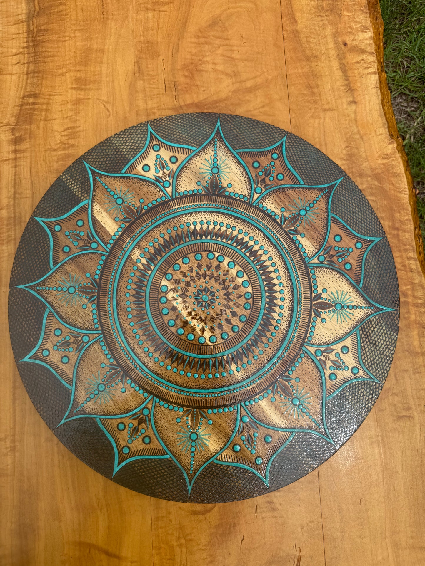 Caribbean Blue Lazy Susan (Food Safe)