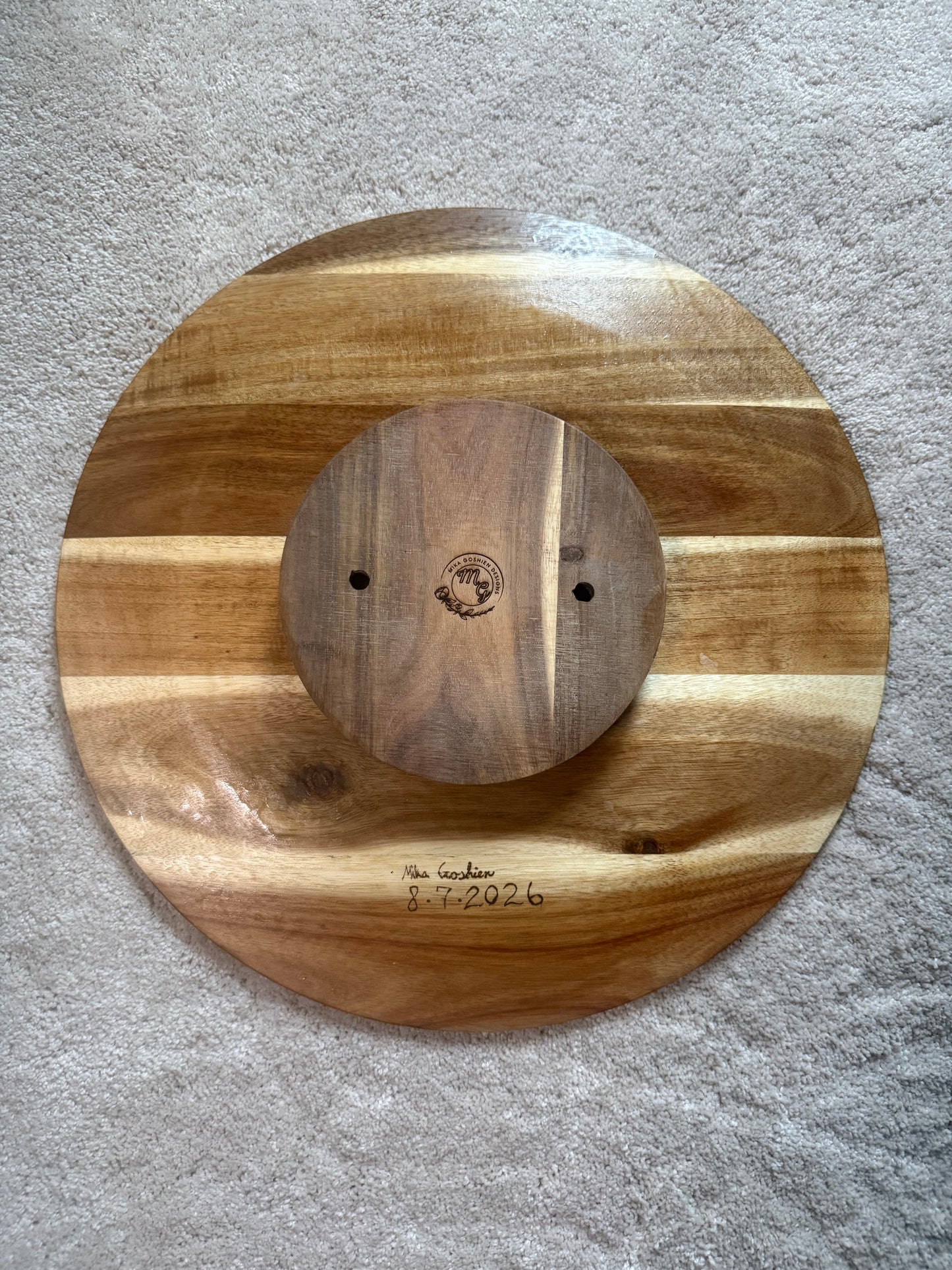 Caribbean Blue Lazy Susan (Food Safe)